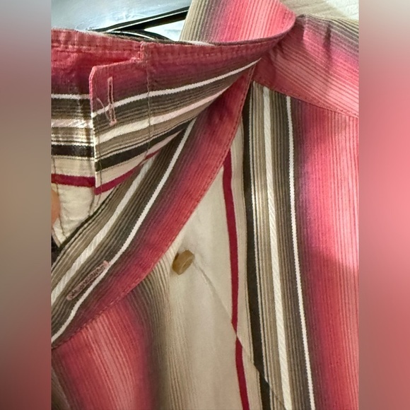 Tommy Bahama Men’s Cotton/Silk Flip Cuff Long Sleeve Button Down Shirt Medium - Picture 5 of 12